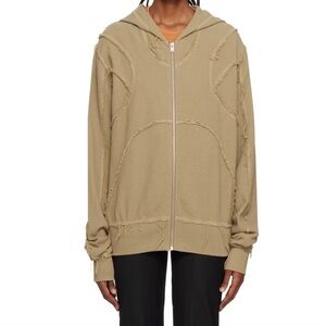 MISBHV Beige distressed hoodie